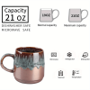 Large Ceramic Coffee Mug, 21 Oz, Gilt Reseda Big Tea Cup for Office and Home, Dishwasher and Microwave Safe‚Ä¶