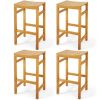 30-Inch Height Bar Chair with Saddle Shaped Seat and Sturdy Footrest