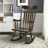 Rocking Chair with Solid Wooden Frame for Garden and Patio