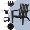 Outdoor Durable Patio Acacia Wood Adirondack Lounge Armchair