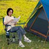 360¬∞ Swivel Portable Foldable Hunting Chair with Storage Pockets